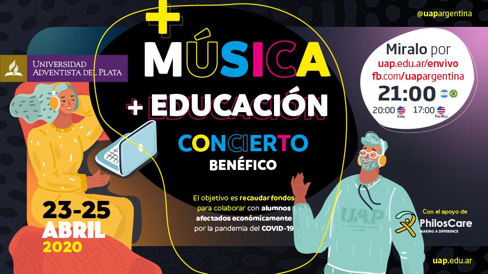 La Universidad Adventista del Plata organizará tres conciertos solidarios online